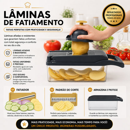 CortaTudo™ Fatiador de Legumes