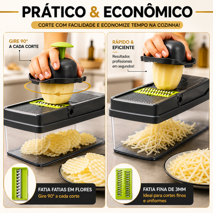 CortaTudo™ Fatiador de Legumes