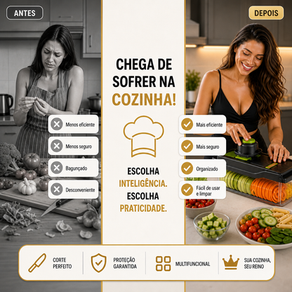CortaTudo™ Fatiador de Legumes