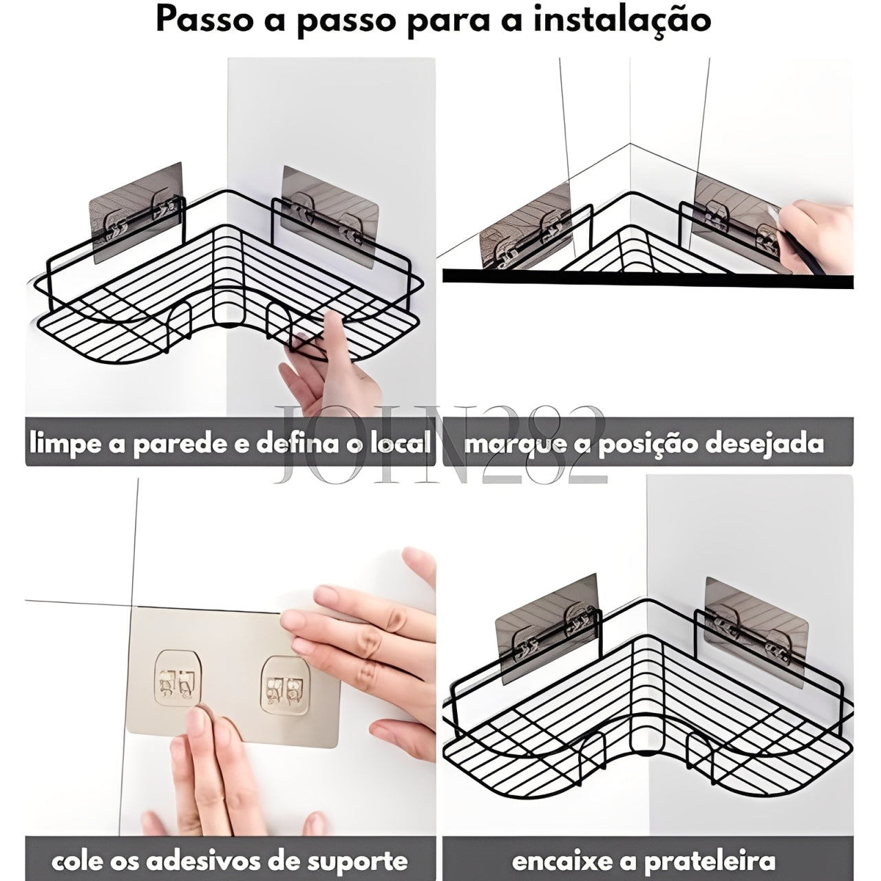 Fixa&Organiza™ Prateleira Adesiva