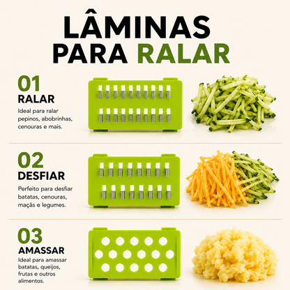 CortaTudo™ Fatiador de Legumes
