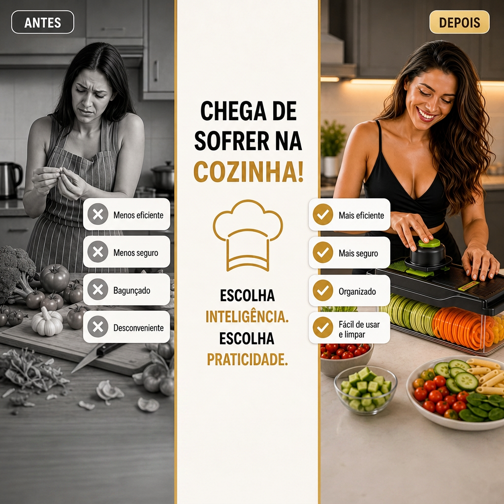 CortaTudo™ Fatiador de Legumes