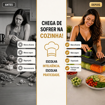 CortaTudo™ Fatiador de Legumes