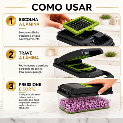 CortaTudo™ Fatiador de Legumes