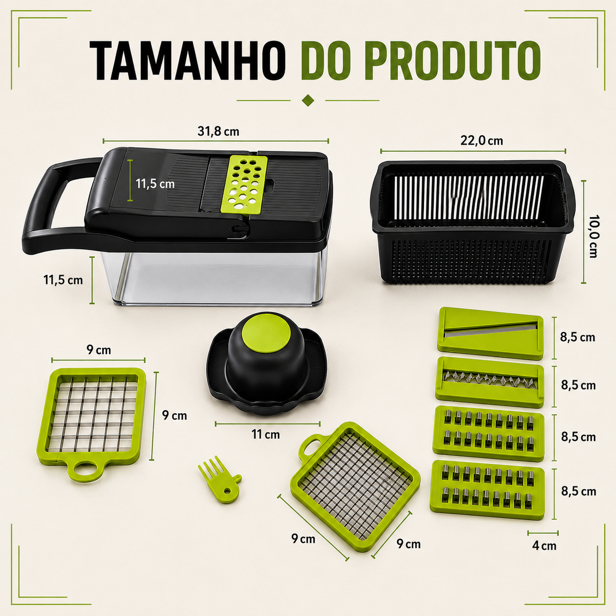 CortaTudo™ Fatiador de Legumes